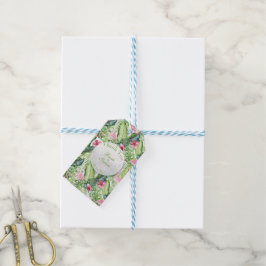 Aloha Flamingo Tropical Beach Wedding Danke Geschenkanhänger