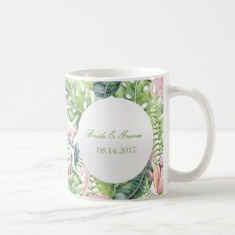 Aloha Flamingo Tropical Beach Wedding Kaffeetasse