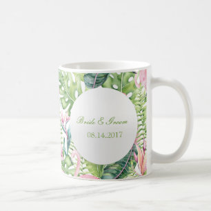 Aloha Flamingo Tropical Beach Wedding Kaffeetasse