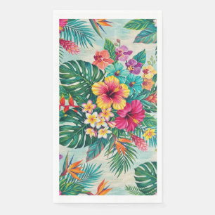 Aloha Floral Bloom Tropisches Gästetuch Serviette