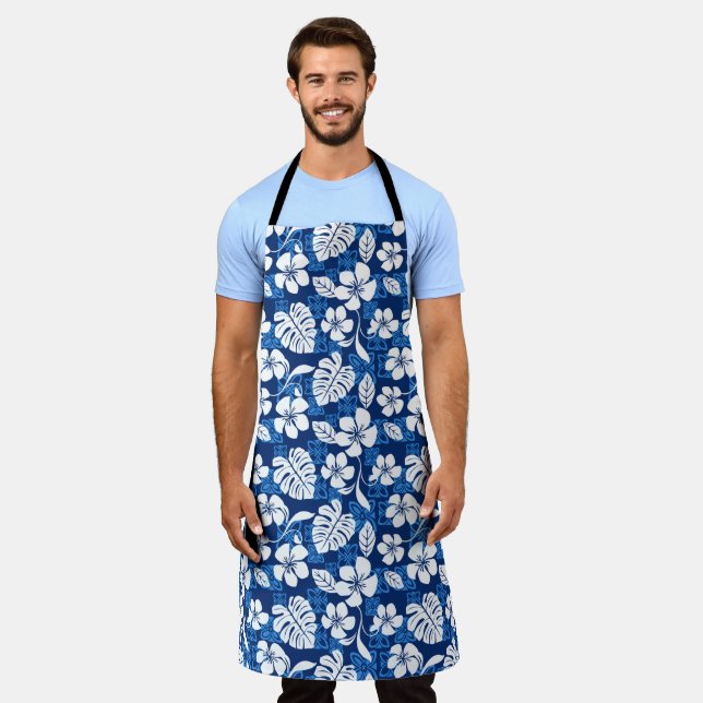 ALOHA FREITAG (BLAU) SCHÜRZE (Getragen)