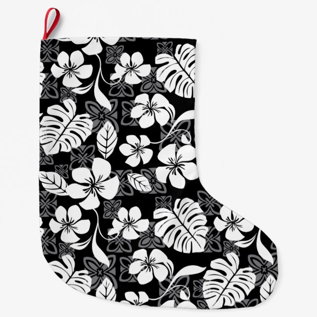 ALOHA FREITAG (SCHWARZ) GROßER WEIHNACHTSSTRUMPF (Vorderseite)