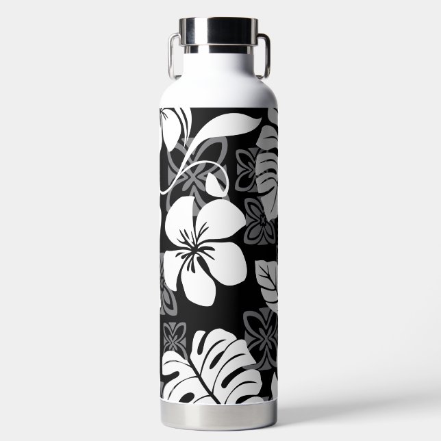 ALOHA FREITAG (SCHWARZ) WASSERFLASCHE TRINKFLASCHE (Vorderseite)