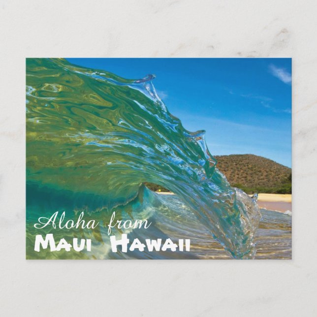 Aloha from Maui Hawaii Postkarte (Vorderseite)