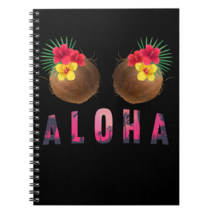 Aloha Funny Hawaii Funny Coconuts Notizblock