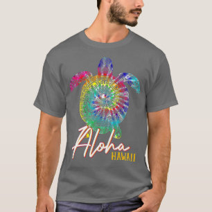 Aloha Gefärbte Krawatte Sea Turtle Hawaii Matching T-Shirt