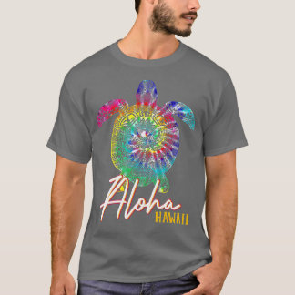 Aloha Gefärbte Krawatte Sea Turtle Hawaii Matching T-Shirt