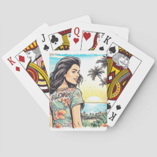Aloha Girl Spielkarten