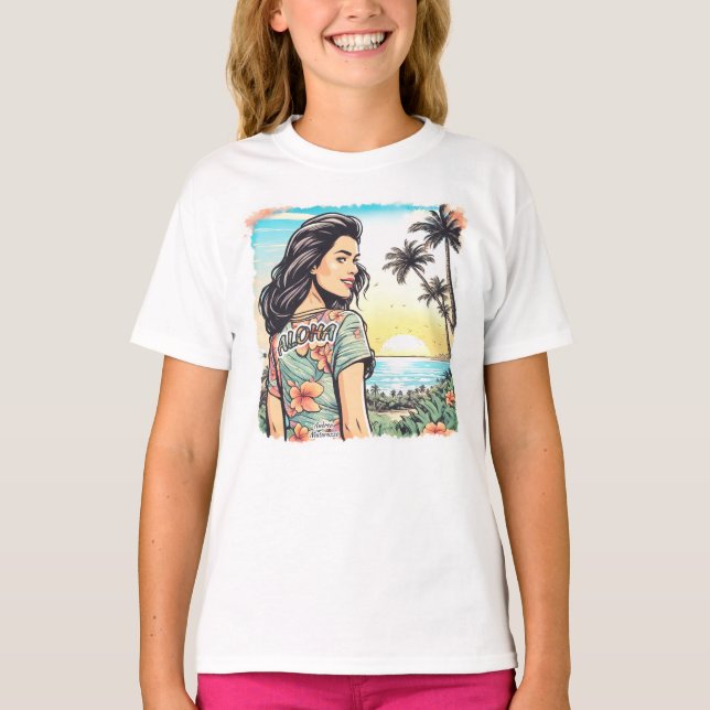 Aloha Girl T-Shirt (Vorderseite)