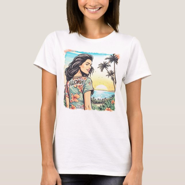 Aloha Girl T-Shirt (Vorderseite)