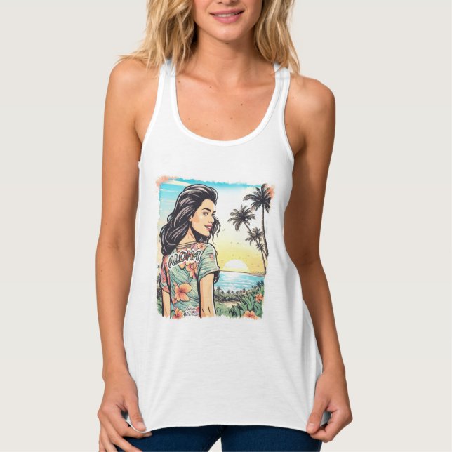 Aloha Girl Tank Top (Vorderseite)