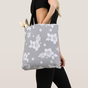 Aloha Gray Classic Hawaiian Pattern Tasche