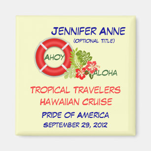 Aloha Gruppen-Familien-kundenspezifischer Magnet