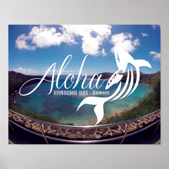 Aloha Hanauma Bay Hawaii Poster (Vorne)