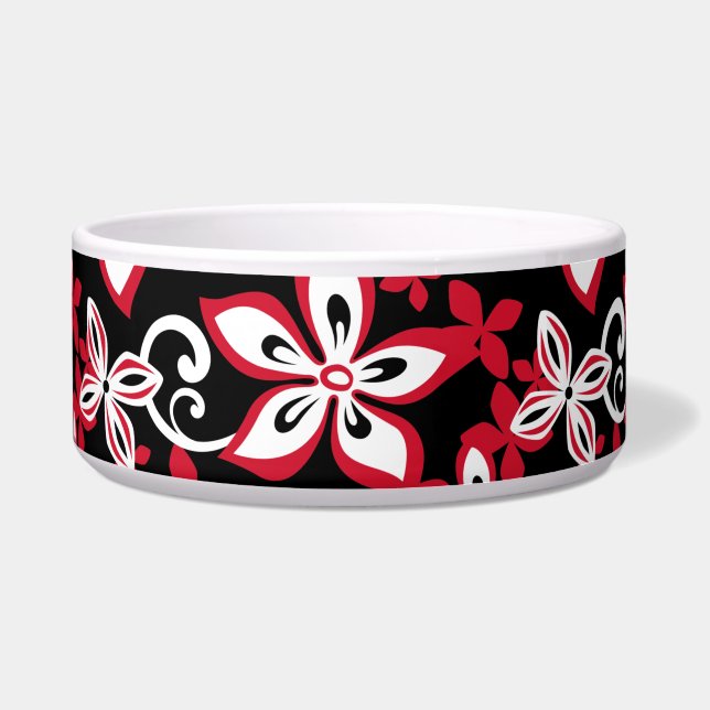 ALOHA HAWAI MUSTER SCHWARZ/ROT NAPF (Vorderseite)