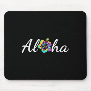 Aloha Hawaii Beach Hawaiian Island Gefärbte Krawat Mousepad