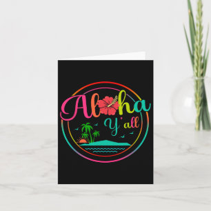 Aloha Hawaii Beach Sunset Summer Tropical Vacation Karte