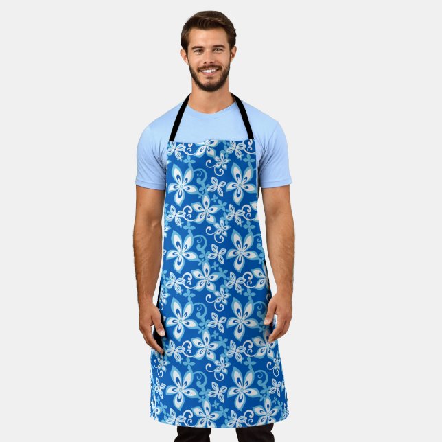 ALOHA HAWAII (BLUE x 2) Schürze (Getragen)