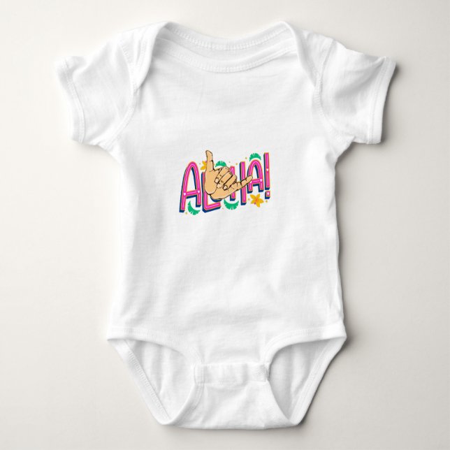 Aloha Hawaii Bodysuit T - Shirt (Vorderseite)