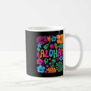 Aloha Hawaii Boho Retro Shaka Hibiskus Urlaub Tr Kaffeetasse