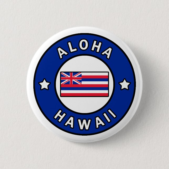 Aloha Hawaii Button (Vorderseite)