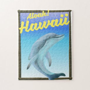 Aloha! Hawaii! Delfin-Reiseposter