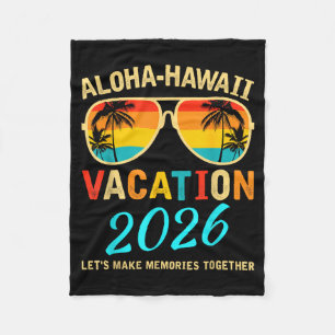 Aloha Hawaii Familienreise machen Fleecedecke