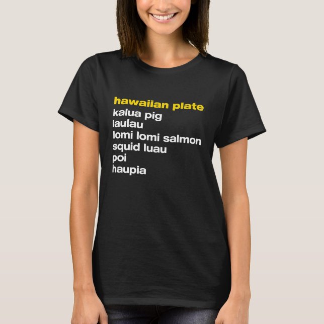 Aloha Hawaii Hawaiian Plunch Futter T-Shirt (Vorderseite)