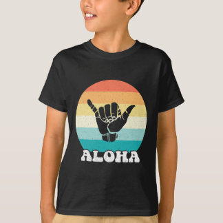 Aloha Hawaii Hawaiianische Insel Shaka-Handzeichen T-Shirt