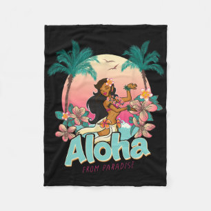 Aloha Hawaii Hawaiianisches Paradies Insel Strand Fleecedecke