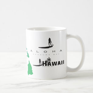 Aloha Hawaii Inseln Surfing Kaffeetasse
