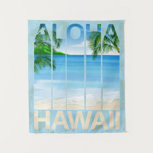 Aloha Hawaii Island Beach Wandteppich