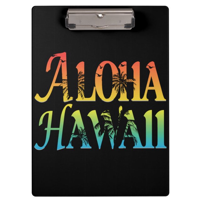 Aloha Hawaii Klemmbrett (Vorderseite)
