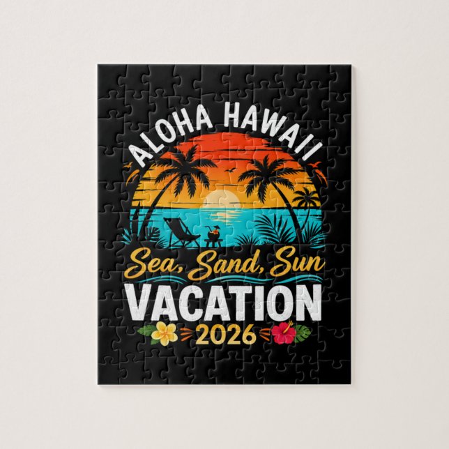 Aloha Hawaii Meer Sand Sonne 2026 (Vertikal)