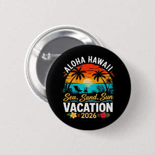 Aloha Hawaii Meer Sand Sonne 2026 Button