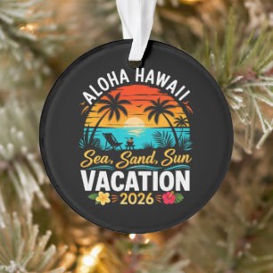 Aloha Hawaii Meer Sand Sonne 2026 Ornament