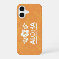 Aloha Hawaii mit Orange Hibiscus-Handyhülle