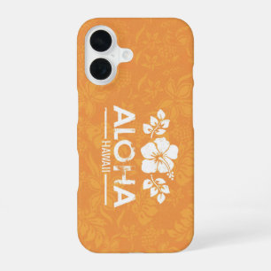 Aloha Hawaii mit Orange Hibiskus Phone Case iPhone 16 Hülle