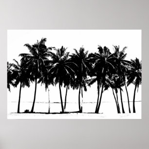 Aloha Hawaii Palmen Tropen Reise Poster