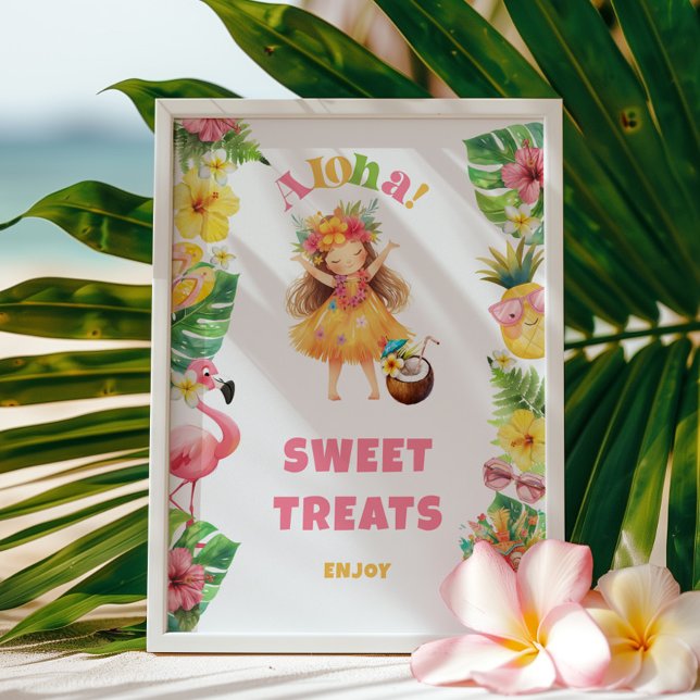 Aloha hawaii Party Süßigkeiten und Leckereien Poster (Von Creator hochgeladen)