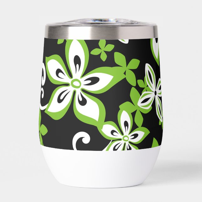 ALOHA HAWAII PATTER IN SCHWARZ/LIMON (Vorderseite)