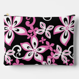 ALOHA HAWAII PATTER IN SCHWARZ/PINK ZUBEHÖRTASCHE