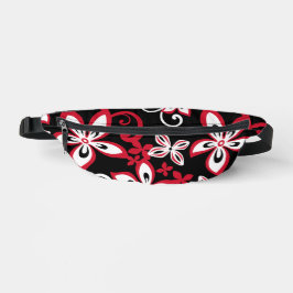 ALOHA HAWAII PATTER IN SCHWARZ/ROT BAUCHTASCHE