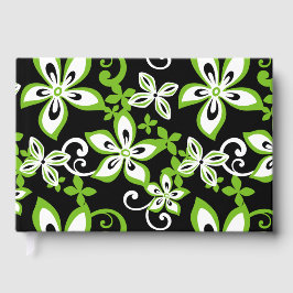 ALOHA HAWAII PATTER IN SCHWARZ UND LIMON GÄSTEBUCH