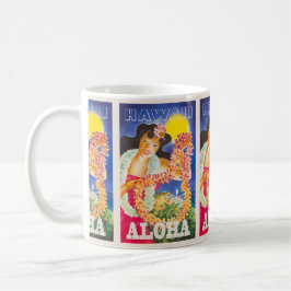 Aloha Hawaii: Reise nach Jahrgang Kaffeetasse