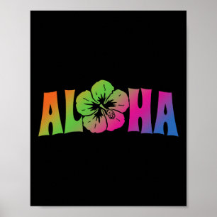 Aloha Hawaii Reise Sommerurlaub Frauen Mädchen Str Poster
