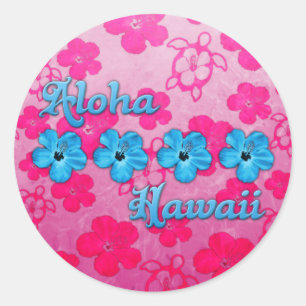 Aloha Hawaii Runder Aufkleber