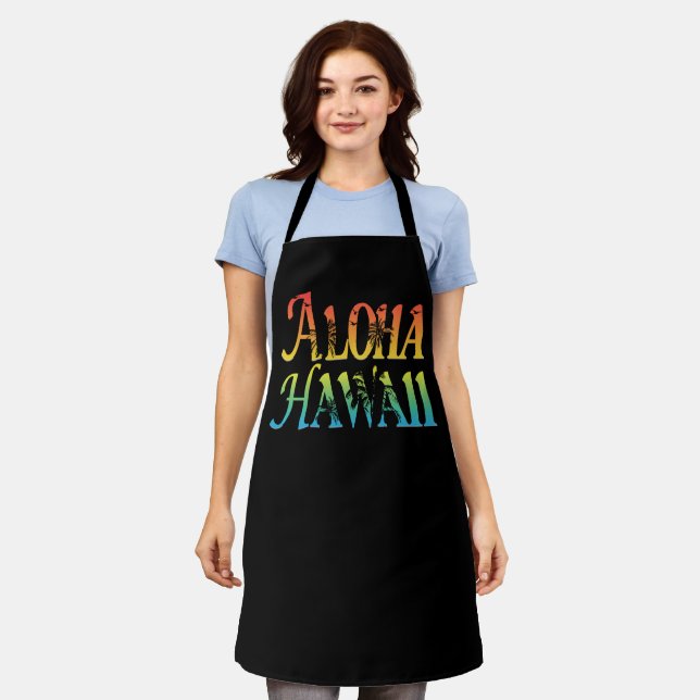 Aloha Hawaii Schürze (Getragen)