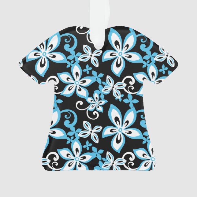 ALOHA HAWAII (SCHWARZ/BLAU) ORNAMENT (Vorderseite)