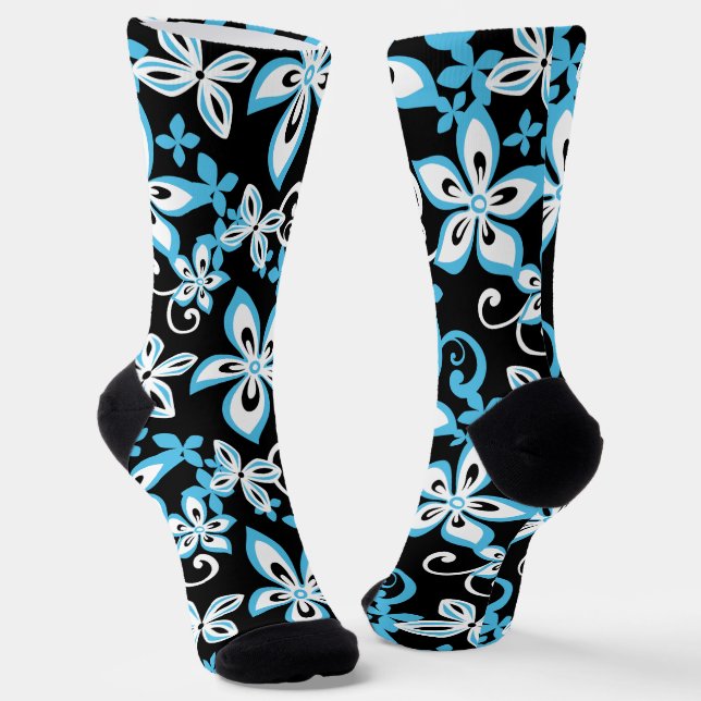 ALOHA HAWAII (SCHWARZ/BLAU) SOCKEN (Gewinkelt)